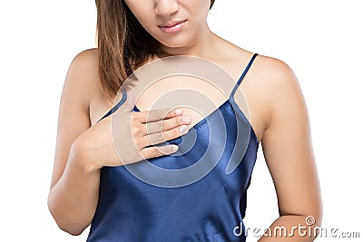 Acid reflux or heartburn Stock Photo