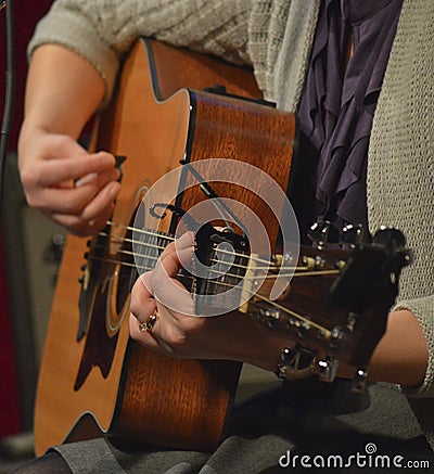 Acoustic Guitar Stock Photo