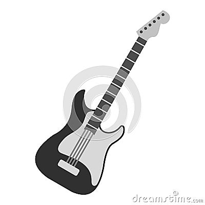 Acoustic guitar icon isolated Vector Illustration