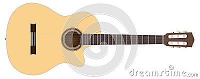 Acoustic guitar Vector Illustration