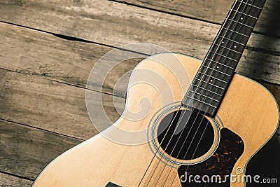 Acoustic guitar Stock Photo