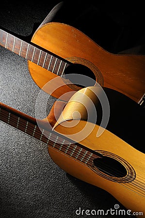 Acoustic guitars Stock Photo