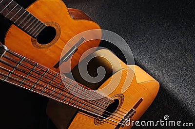 Acoustic guitars Stock Photo