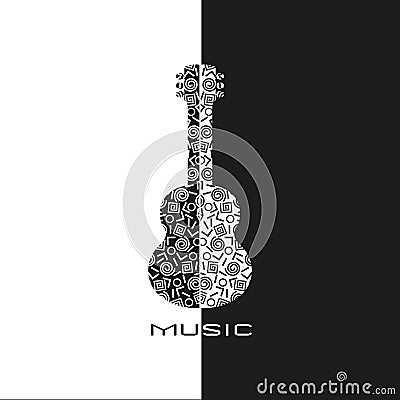 Acoustic Music concept Vector Illustration