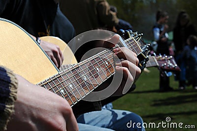 Acoustic Musicians Stock Photo