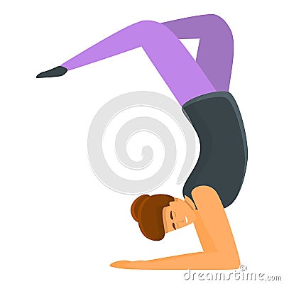 Acrobat icon cartoon vector. Dancer gymnast Vector Illustration