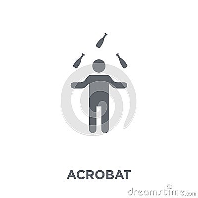 Acrobat icon from Circus collection. Vector Illustration