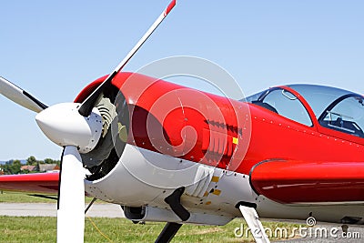 Acrobatic aeroplane Stock Photo