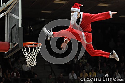 Acrobatic basketball show Editorial Stock Photo