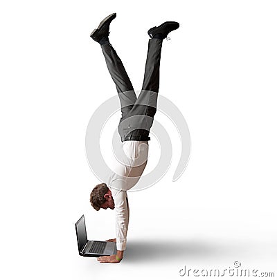 Acrobatic work Stock Photo