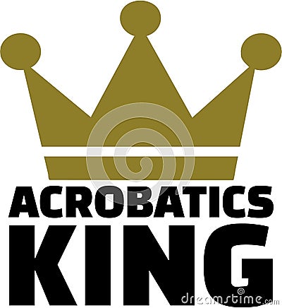 Acrobatics king Vector Illustration