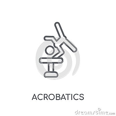 Acrobatics linear icon. Modern outline Acrobatics logo concept o Vector Illustration