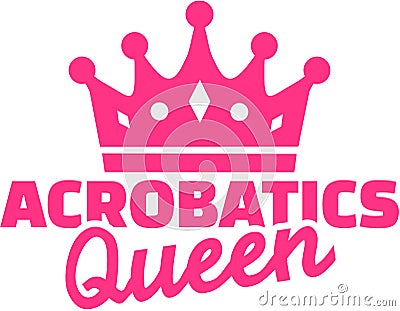 Acrobatics queen Vector Illustration