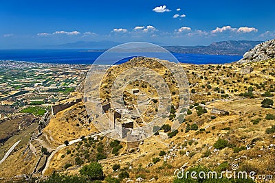 Acrocorinth, Greece Stock Photo