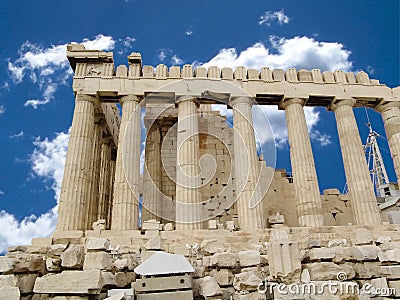 The Parthenon in Greece Stock Photo