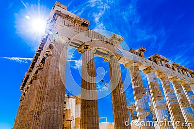 Acropolis of Athens Greece Stock Photo