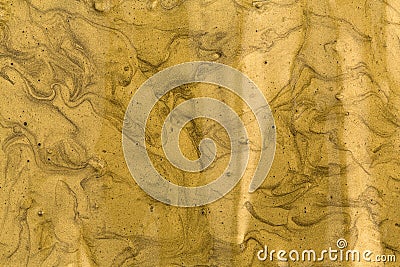 Acrylic gold paint Stock Photo