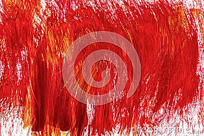 Acrylic hand drawn red abstract splash stains Stock Photo