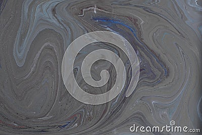 Acrylic liquid- mixed fluid paints art work Stock Photo