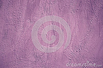 Acrylic painted wall. Purple background. Abstract pink pattern. Creative violet card in modern style. Weathered template, grunge b Stock Photo