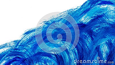 Acrylic paints background in blue tones Stock Photo