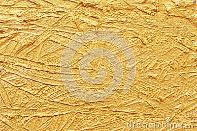 acrylic textured gold paint abstract Stock Photo