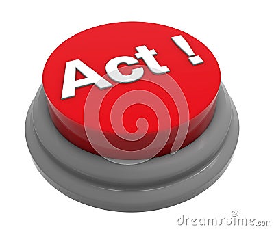Act button concept Stock Photo
