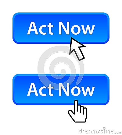 Act now button Vector Illustration