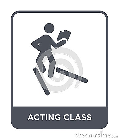 acting class icon in trendy design style. acting class icon isolated on white background. acting class vector icon simple and Vector Illustration