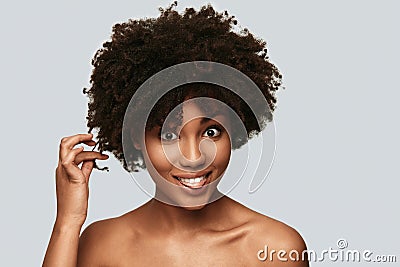 Acting silly. Stock Photo