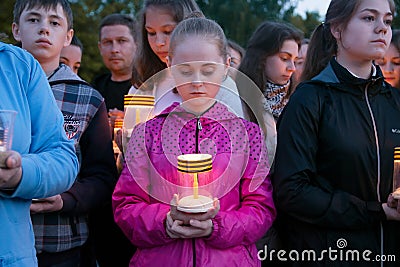 Action candle memory Editorial Stock Photo