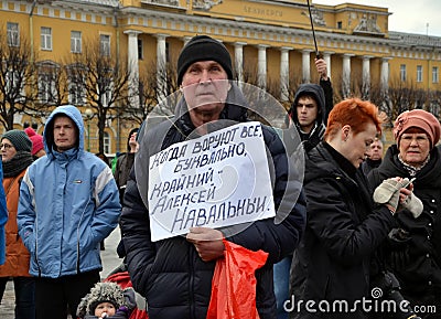 Action in memory of Boris Nemtsov Editorial Stock Photo