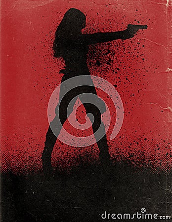 Action Movie Poster Stock Photo