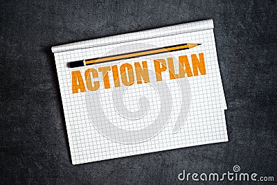 Action Plan Copy Space Stock Photo