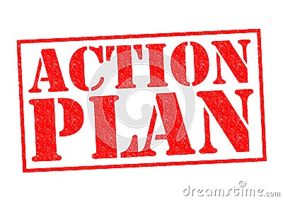 ACTION PLAN Stock Photo