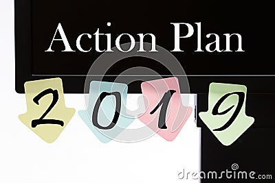 Action Plan 2019 Stock Photo