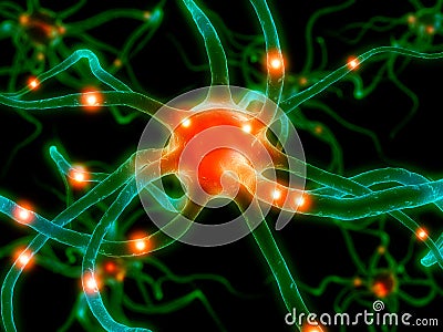 Active axon Stock Photo