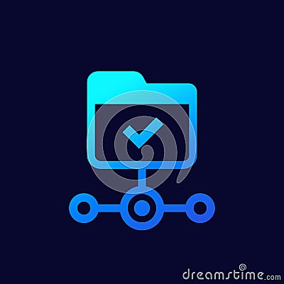active directory, folder icon for web, vector Vector Illustration