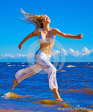 Active girl Stock Photo