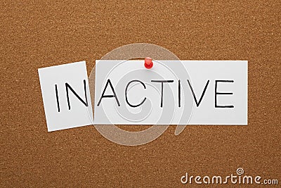 Active Inactive Concept Stock Photo
