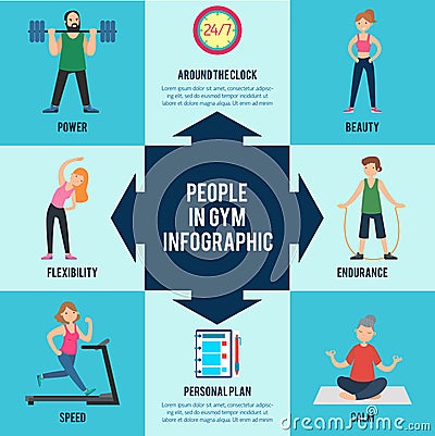 Active Leisure Infographic Concept Vector Illustration