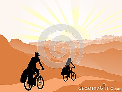 Active outdoor lifestyle concept Vector Illustration