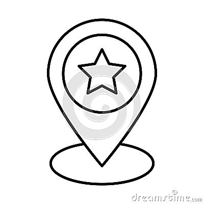 Active position, favorite location Vector Icon which can easily modify or edit Vector Illustration