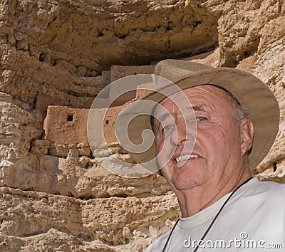 Active Retired Senior Traveler Stock Photo