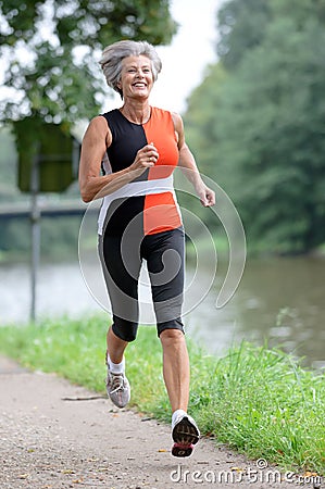 Active senior Stock Photo