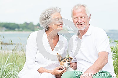 Active senior couple Stock Photo