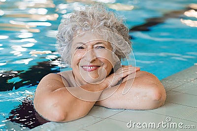 Active senior woman Stock Photo