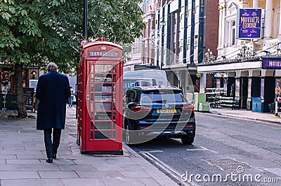 Active and vibrant urban scene featuring the bustling cityscape of London, England. Editorial Stock Photo