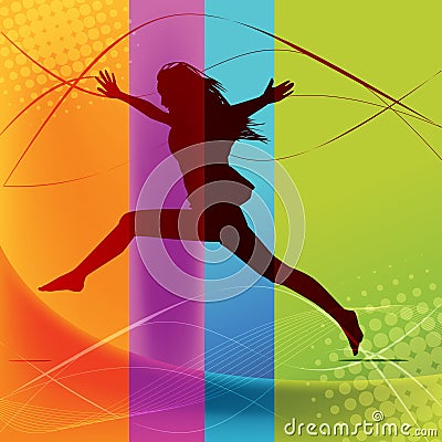 Active Woman Stock Photo