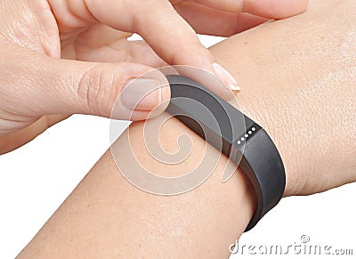 Activity fitness tracker Stock Photo